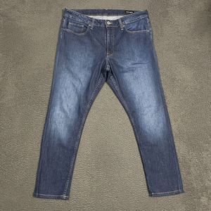 Bonobos Jeans Mens 34 Blue Denim Pants Straight Fit Stretch Casual 34x28